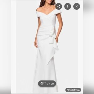 Elegant White Evening Gown
